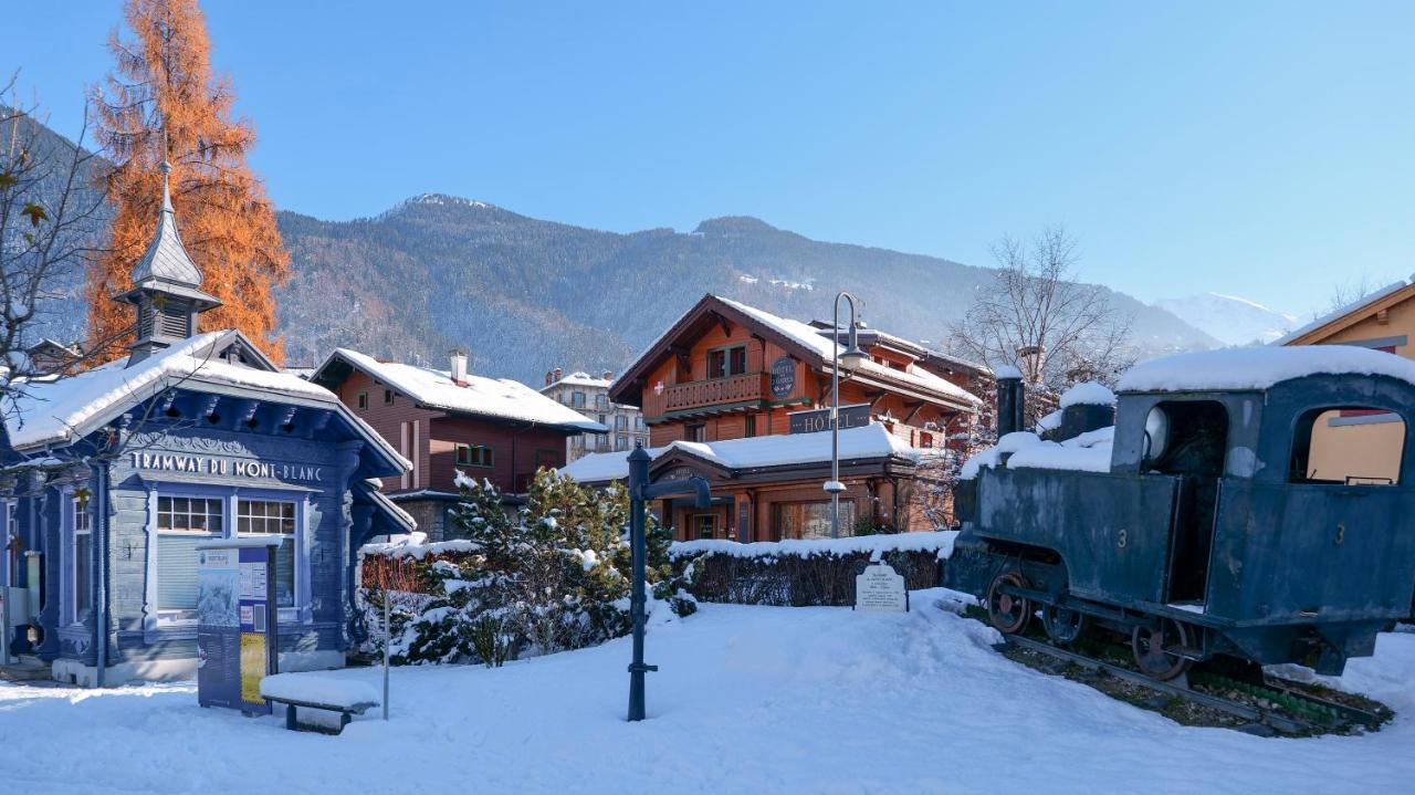 Chalet Hotel Des 2 Gares Saint-Gervais-les-Bains Buitenkant foto