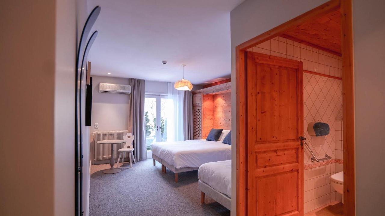 Chalet Hotel Des 2 Gares Saint-Gervais-les-Bains Buitenkant foto